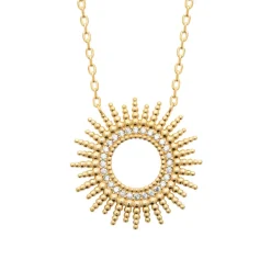 Maison de la Bijouterie Collier femme fantaisie plaqué or UW33Y545 | Femme Collier Et Pendentif
