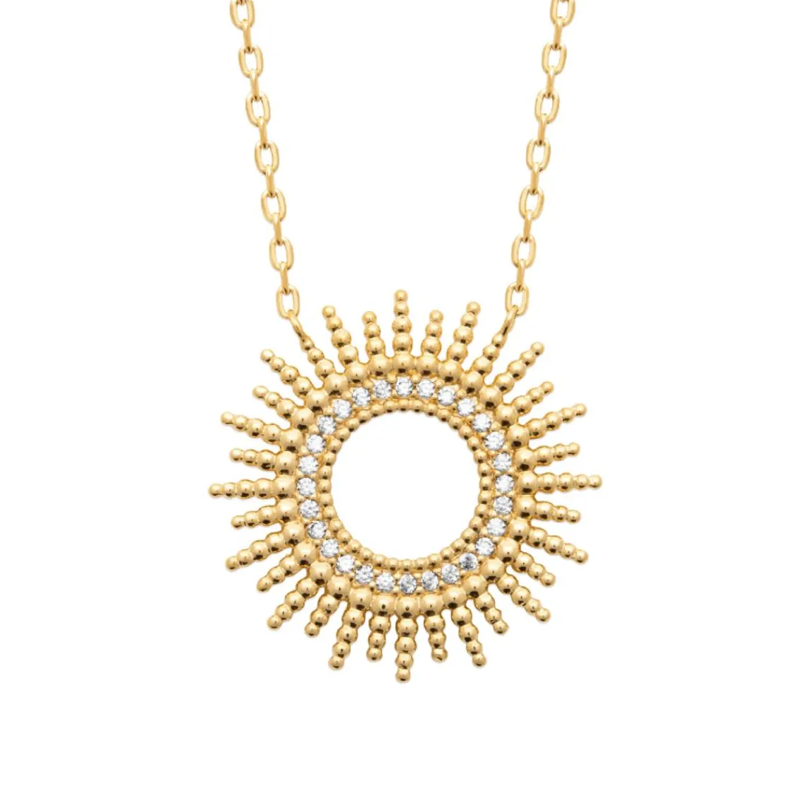 Maison de la Bijouterie Collier femme fantaisie plaqué or UW33Y545 | Femme Collier Et Pendentif