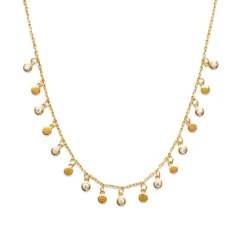 Maison de la Bijouterie Collier femme fantaisie plaqué or UWZU0545 | Femme Collier Et Pendentif
