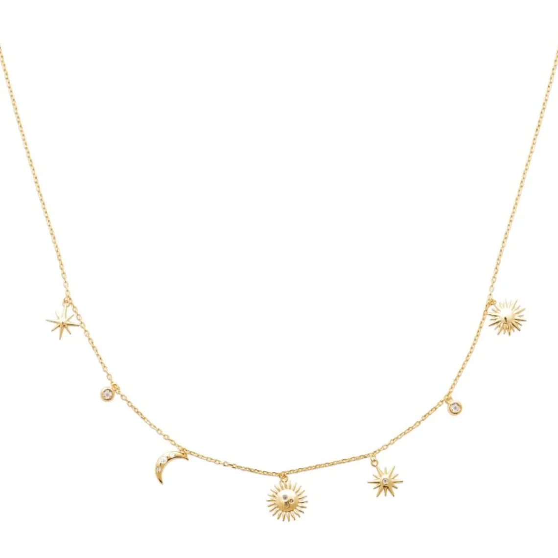 Maison de la Bijouterie Collier femme fantaisie plaqué or UW3V3045 | Femme Collier Et Pendentif