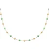 Maison de la Bijouterie Collier femme fantaisie rubis zoisite plaqué or UW3V3W50 | Femme Collier Et Pendentif