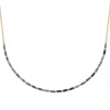 Maison de la Bijouterie Collier femme fantaisie sodalites bleues plaqué or UW3VW645 | Femme Collier Et Pendentif