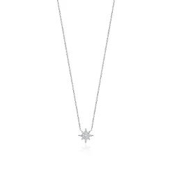 Maison de la Bijouterie Collier Femme fantaisie étoile oxyde et argent VWZW6Y45 | Femme Collier Et Pendentif