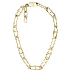 Fossil Bijoux Collier Femme D Link - JF04102710 Acier Doré | Femme Collier Et Pendentif