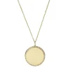 Fossil Bijoux Collier Femme Engravable - JF03888710 Acier Doré | Femme Collier Et Pendentif