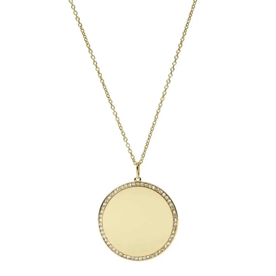 Fossil Bijoux Collier Femme Engravable - JF03888710 Acier Doré | Femme Collier Et Pendentif