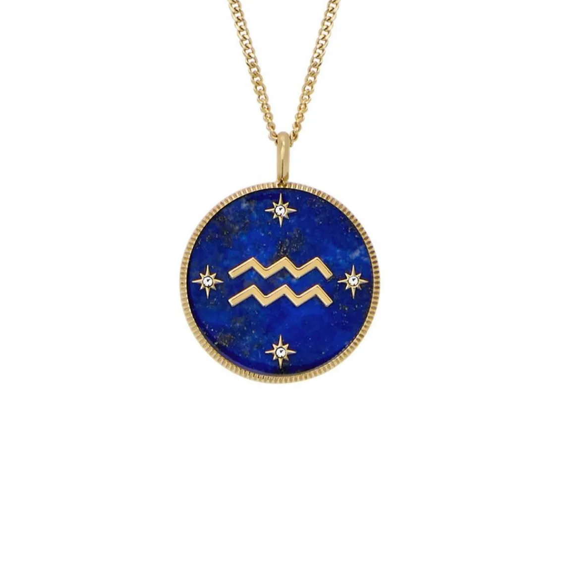 Fossil Bijoux Collier Femme Signes du Zodiaque Verseau - JF04849710 Acier inoxydable | Femme Collier Et Pendentif