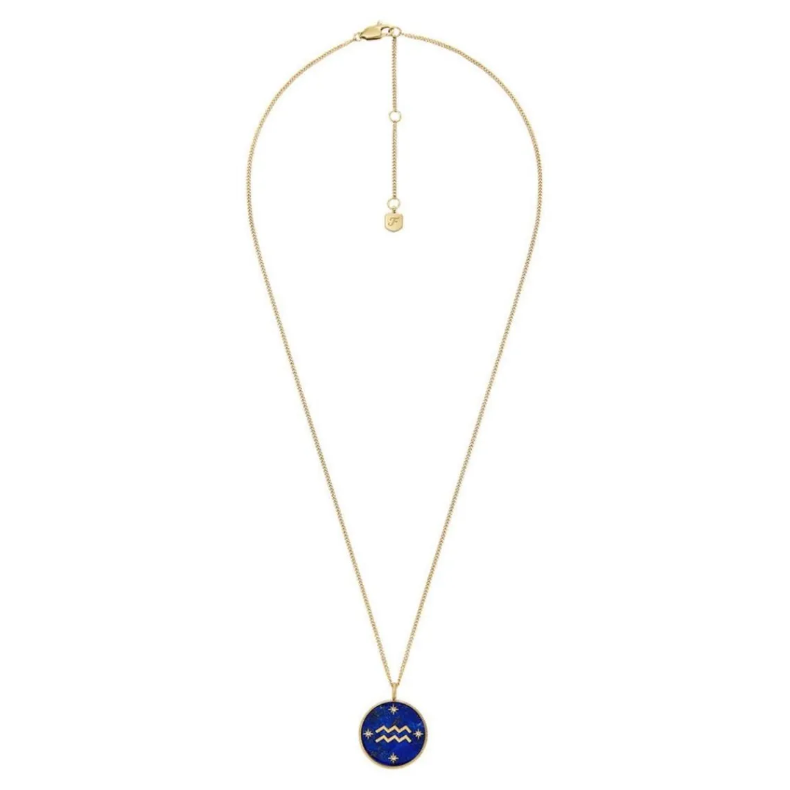 Fossil Bijoux Collier Femme Signes du Zodiaque Verseau - JF04849710 Acier inoxydable | Femme Collier Et Pendentif