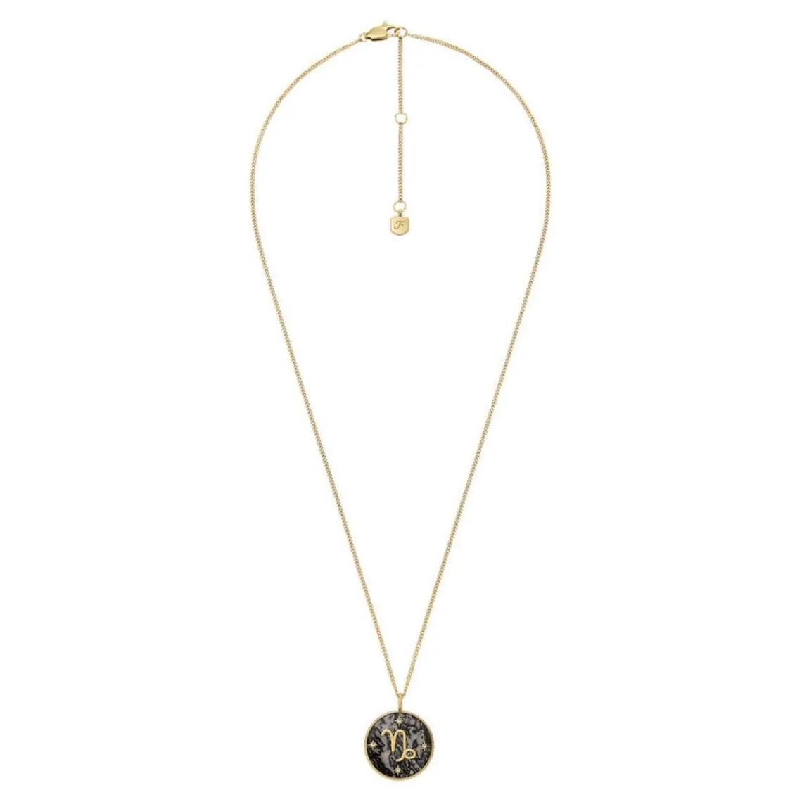 Fossil Bijoux Collier Femme Signes du Zodiaque Capricorne - JF04847710 Acier inoxydable | Femme Collier Et Pendentif
