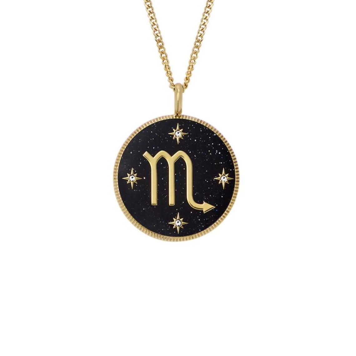 Fossil Bijoux Collier Femme Signes du Zodiaque Scorpion - JF04845710 Acier inoxydable | Femme Collier Et Pendentif