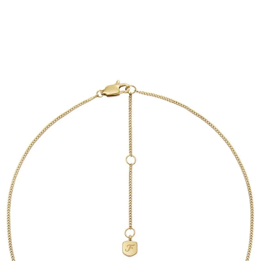 Fossil Bijoux Collier Femme Signes du Zodiaque Vierge - JF04843710 Acier inoxydable | Femme Collier Et Pendentif