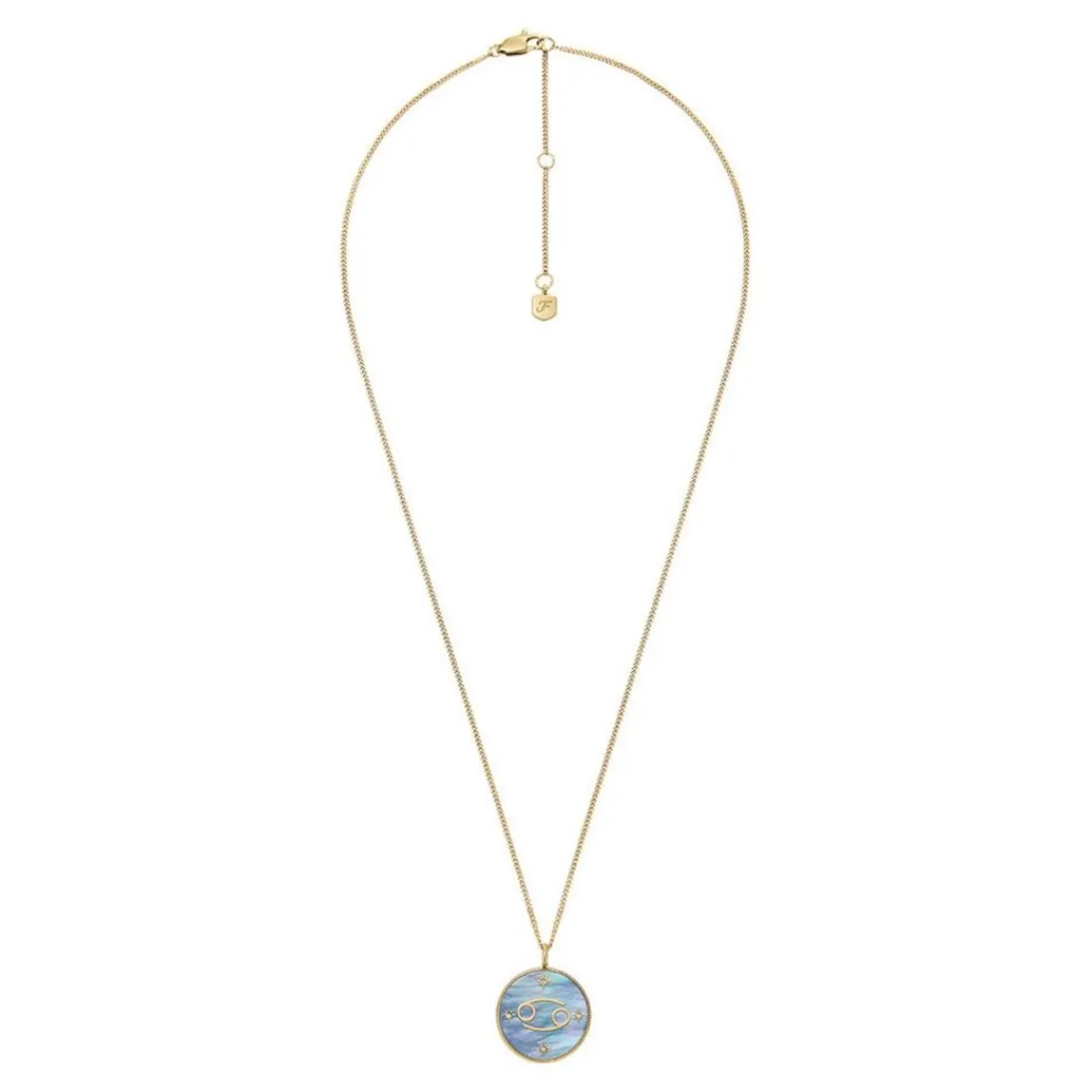 Fossil Bijoux Collier Femme Signes du Zodiaque Cancer - JF04841710 Acier inoxydable | Femme Collier Et Pendentif