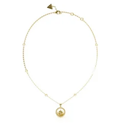Guess Bijoux Collier Femme - JUBN02201JWYG MONETE Acier Doré | Femme Collier Et Pendentif