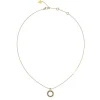 Guess Bijoux Collier femme JUBN03159JWYG - CIRCLE LIGHTS Acier Doré | Femme Collier Et Pendentif