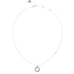 Guess Bijoux Collier femme JUBN03159JWRH - CIRCLE LIGHTS Acier Argent | Femme Collier Et Pendentif