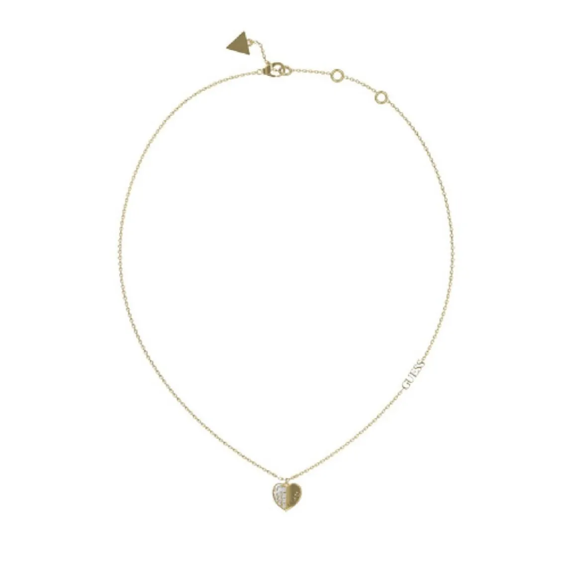 Guess Bijoux Collier femme JUBN03035JWYG - LOVELY GUESS Acier Doré | Femme Collier Et Pendentif
