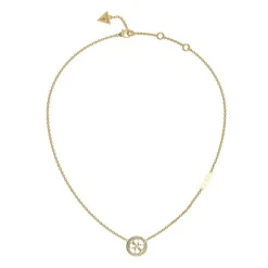 Guess Bijoux Collier Femme - JUBN02141JWYG LIFE IN 4G Acier Doré | Femme Collier Et Pendentif