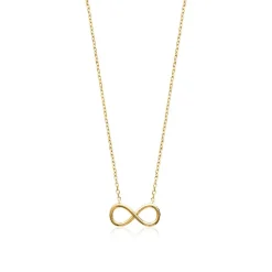 Maison de la Bijouterie Collier Femme infinity plaqué or UYZYU345 | Femme Collier Et Pendentif