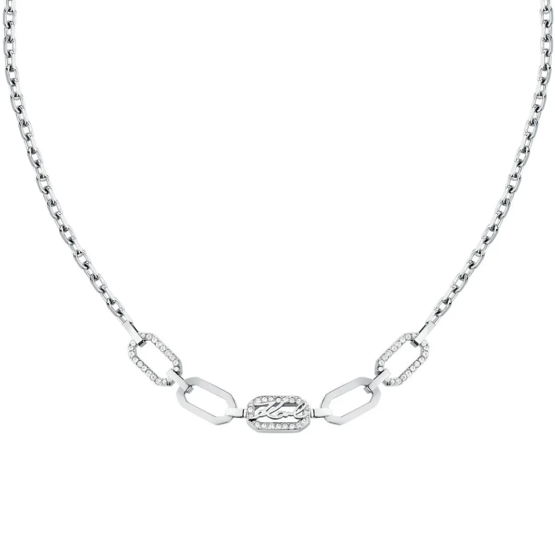 Karl Lagerfeld Collier Femme Stone - KLAYC14 Acier Argent | Femme Collier Et Pendentif