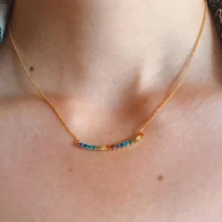 Kosma Paris Collier Femme Harlequin - Doré | Femme Collier Et Pendentif