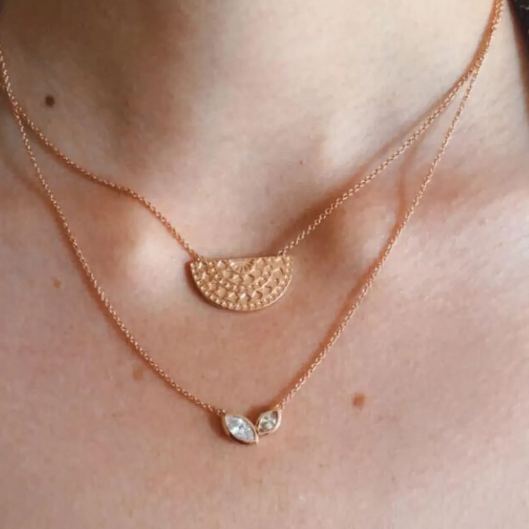 Kosma Paris Collier Femme Kira - Doré Rose | Femme Collier Et Pendentif