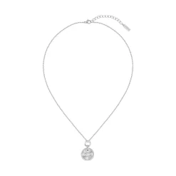 Lacoste Collier Femme Memento - 2040402 Acier Argent | Femme Collier Et Pendentif