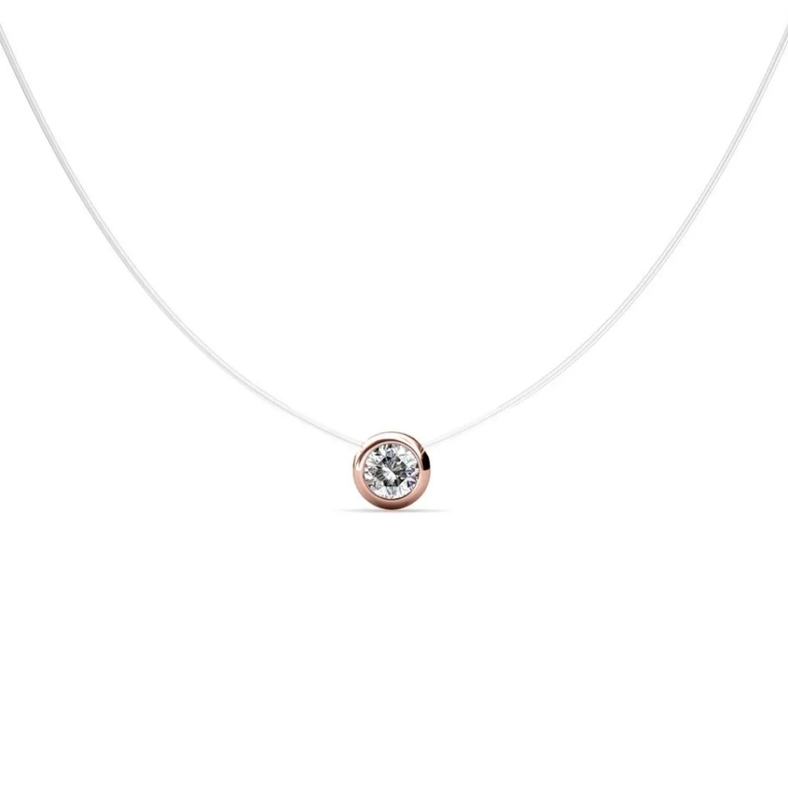 MYC-Paris Collier Femme - DP0271-RG-C Laiton Doré rose | Femme Collier Et Pendentif