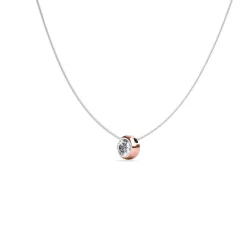MYC-Paris Collier Femme - DP0271-RG-C Laiton Doré rose | Femme Collier Et Pendentif