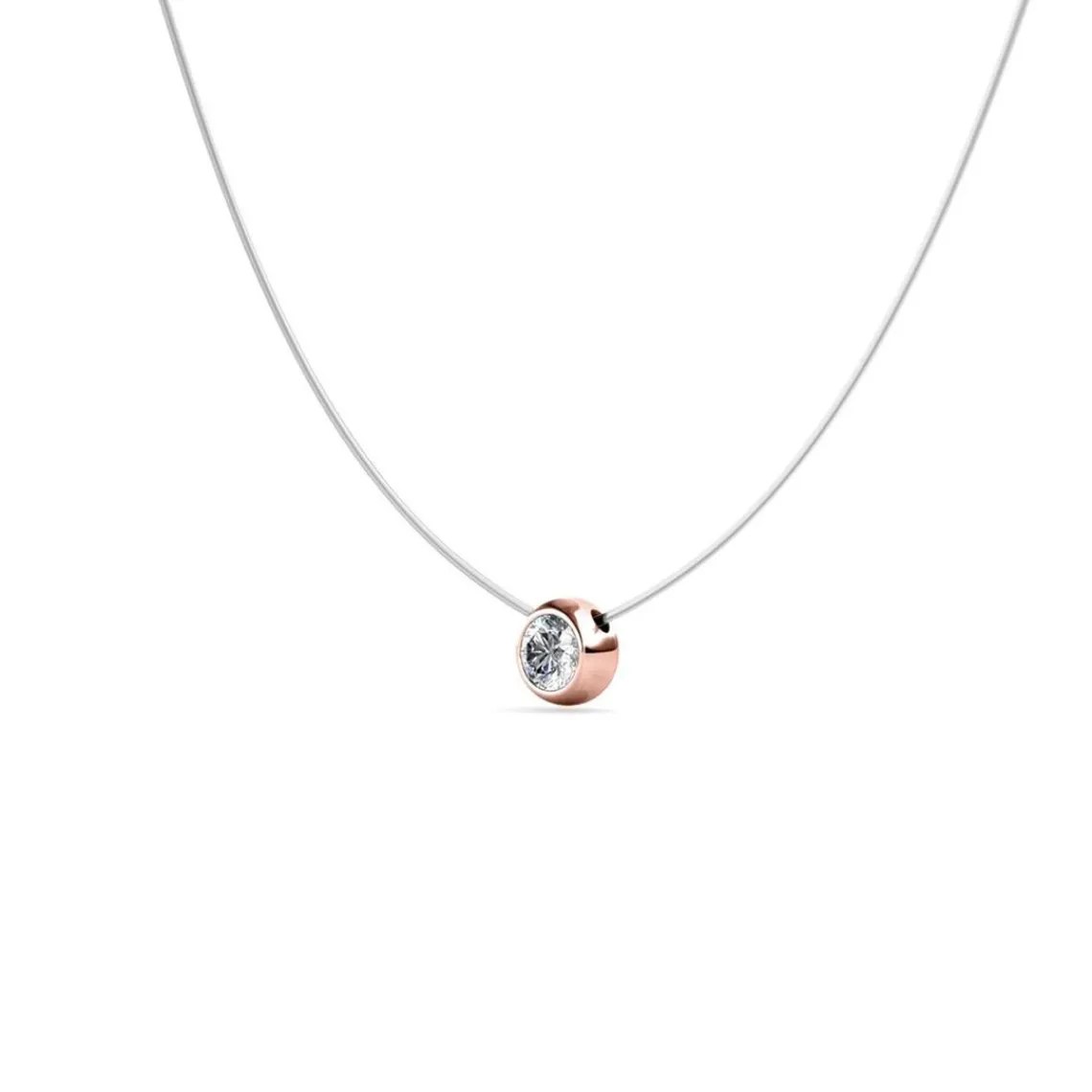 MYC-Paris Collier Femme - DP0271-RG-C Laiton Doré rose | Femme Collier Et Pendentif