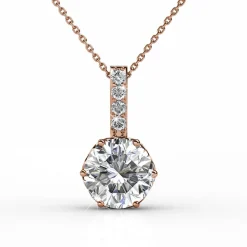 MYC-Paris Collier Femme - DP0413-RG Laiton Doré rose | Femme Collier Et Pendentif