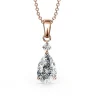 MYC-Paris Collier Femme - DP0082-RG Laiton Doré rose | Femme Collier Et Pendentif