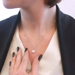 MYC-Paris Collier Femme - DP0402-S Laiton Argent | Femme Collier Et Pendentif