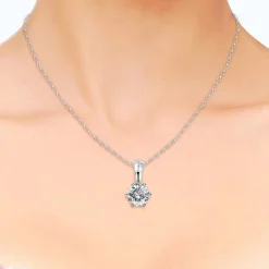 MYC-Paris Collier Femme - DP0060-S-04 Laiton Argent | Femme Collier Et Pendentif