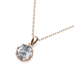 MYC-Paris Collier Femme EVIDENCE - DP0075-RG Laiton Doré rose | Femme Collier Et Pendentif