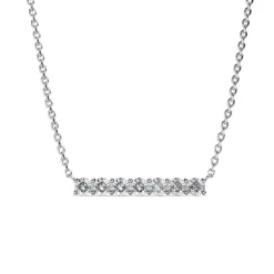 MYC-Paris Collier Femme Solitaire - DP0222-S Laiton Argent | Femme Collier Et Pendentif