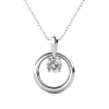 MYC-Paris Collier Femme Solitaire - DP0181-S Laiton Argent | Femme Collier Et Pendentif