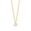 Maison de la Bijouterie Collier femme oxyde de zirconium plaqué or UW3UZ445 | Femme Collier Et Pendentif
