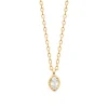 Maison de la Bijouterie Collier femme oxyde de zirconium plaqué or UW3UZ345 | Femme Collier Et Pendentif