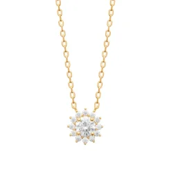 Maison de la Bijouterie Collier femme oxydes de zirconium plaqué or UW3U6U45 | Femme Collier Et Pendentif