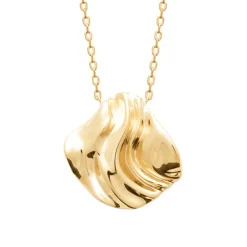 Maison de la Bijouterie Collier femme pendentif coquillage plaqué or UYY0V445 | Femme Collier Et Pendentif