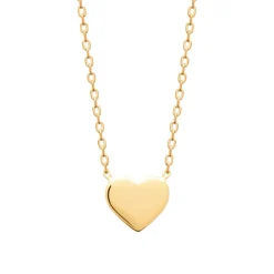 Maison de la Bijouterie Collier femme pendentif cœur plaqué or UYY00345 | Femme Collier Et Pendentif
