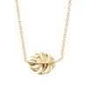 Maison de la Bijouterie Collier femme pendentif feuille plaqué or UYY0ZV45 | Femme Collier Et Pendentif