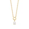 Maison de la Bijouterie Collier femme pendentif oxyde de zirconium plaqué or UW3VU445 | Femme Collier Et Pendentif