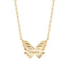 Maison de la Bijouterie Collier femme pendentif papillon plaqué or UYYZYY45 | Femme Collier Et Pendentif