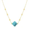 Pixies Bijoux Collier Femme Bonheur - PNS0049-1TQS Acier | Femme Collier Et Pendentif