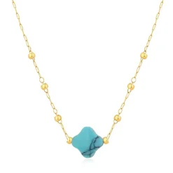 Pixies Bijoux Collier Femme Bonheur - PNS0049-1TQS Acier | Femme Collier Et Pendentif