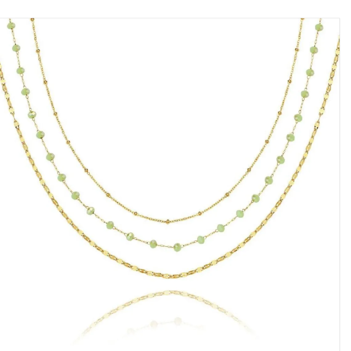 Pixies Bijoux Collier Femme - PNM0008-1GRE Acier Vert | Femme Collier Et Pendentif
