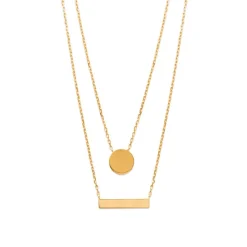 Maison de la Bijouterie Collier femme plaqué or fantaisie UYZ4VW45 | Femme Collier Et Pendentif