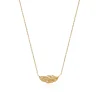 Maison de la Bijouterie Collier femme plaqué or feuillage - UYZ35345 | Femme Collier Et Pendentif