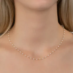 Maison de la Bijouterie Collier femme plaqué or laque - YU0U3V45 | Femme Collier Et Pendentif